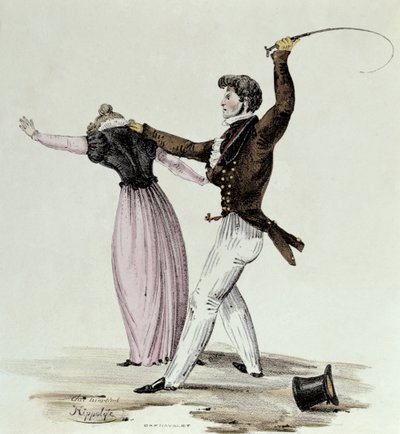 De kunst om geliefd te worden door je vrouw, ca. 1825 door Hippolyte