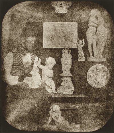 Bayard en de beeldjes door Hippolyte Bayard