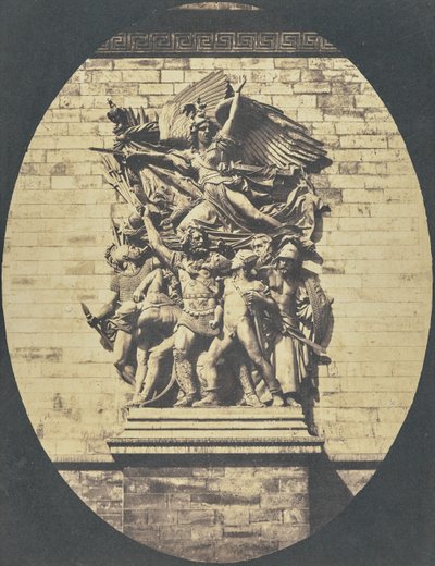 [Detail van "Le Départ de 1792 (of La Marseillaise)" door François Rude, Arc de Triomphe]. door Hippolyte Bayard