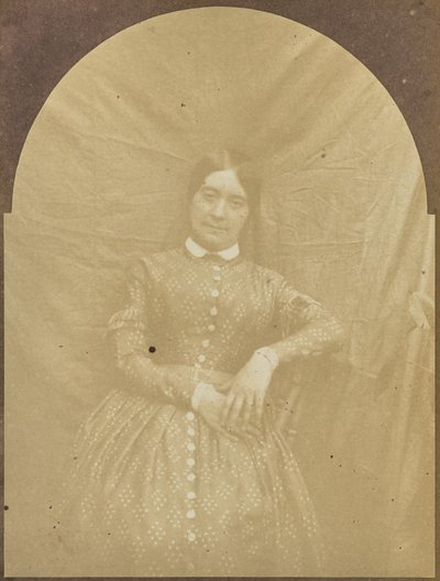 [Portret van een zittende vrouw]. door Hippolyte Bayard