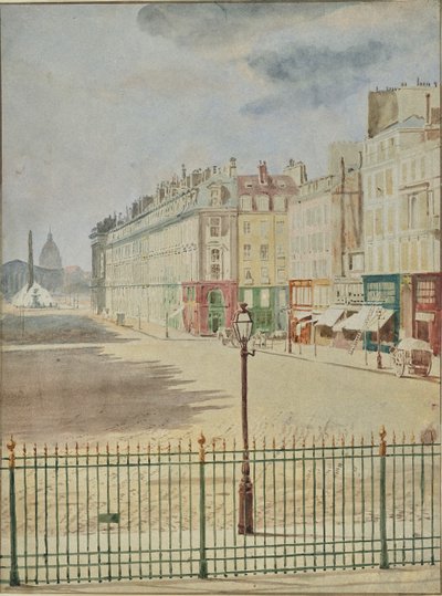 [Rue Royale tegenover Place de la Concorde]. door Hippolyte Bayard