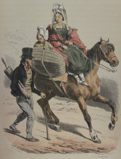 Normandië Jules Janin illustratie 161 door Hippolyte Bellange