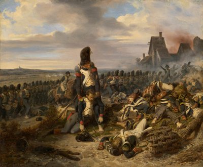 Gevechtsscène door Hippolyte Bellange