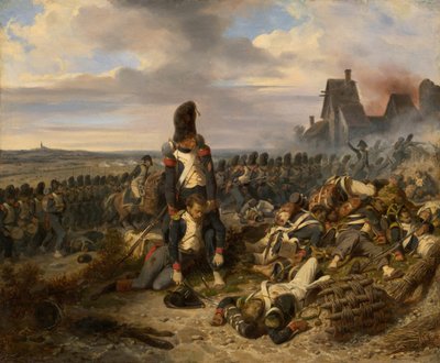Slagveld, c. 1825 door Hippolyte Bellange