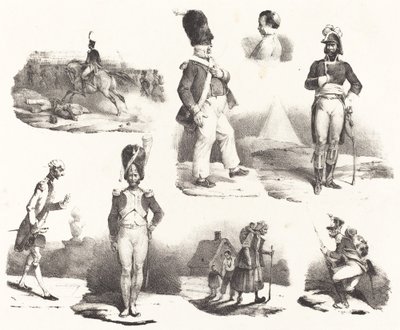 Acht Vignetten door Hippolyte Bellange