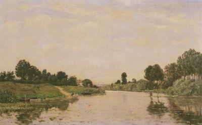 Zomer aan de rivier door Hippolyte Camille Delpy