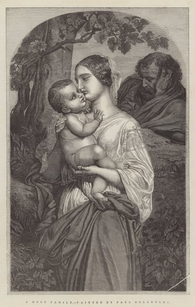 Een Heilige Familie door Hippolyte Delaroche