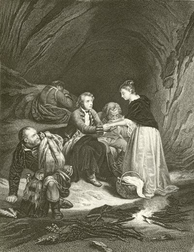Charles Edward (de Pretendent) en Flora Macdonald door Hippolyte Delaroche