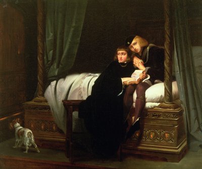 Edward V en de hertog van York in de Tower, 1830 door Hippolyte Delaroche