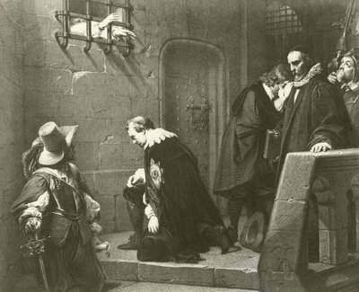 De dood van Strafford door Hippolyte Delaroche