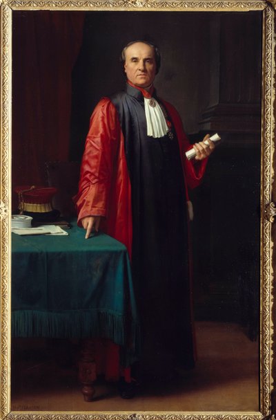 Portret van dokter Rostan door Hippolyte Flandrin