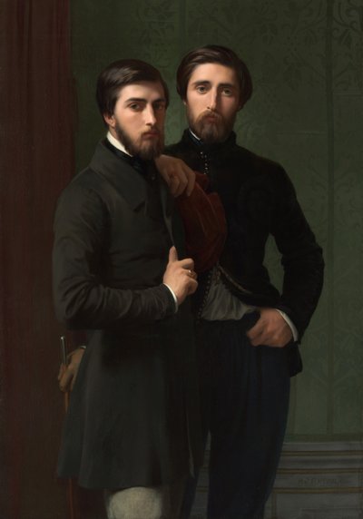 René-Charles Dassy en Zijn Broer Jean-Baptiste-Claude-Amédé Dassy, 1850 door Hippolyte Flandrin