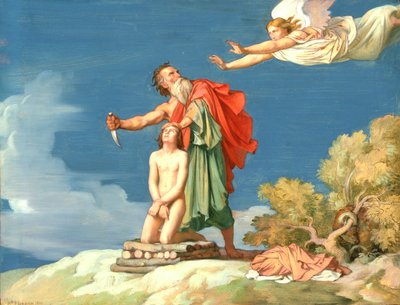 Het Offer van Isaac door Hippolyte Flandrin