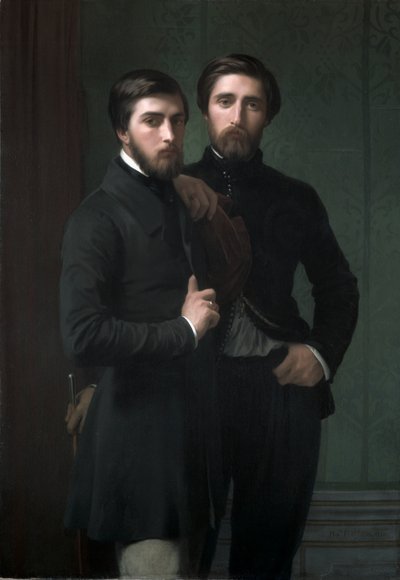 René-Charles Dassy en Zijn Broer Jean-Baptiste-Claude-Amédé Dassy door Hippolyte Jean Flandrin