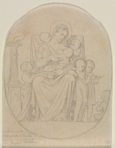 Sint Félicité en haar zeven zonen door Hippolyte Jean Flandrin