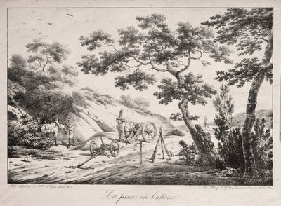 Het Kanon Klaar om te Vuren door Hippolyte Lecomte