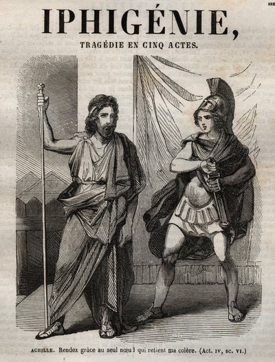 Iphigenie tragedie van Jean Racine - gravure in 