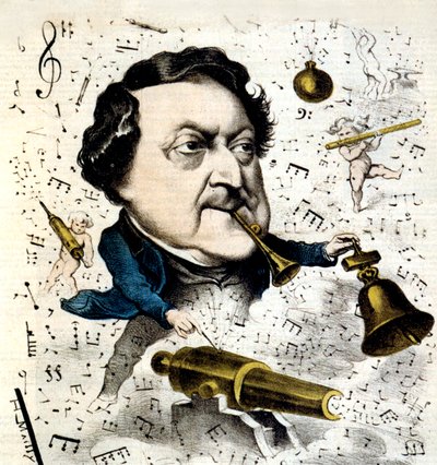 Gioacchino Rossini door Hippolyte Mailly