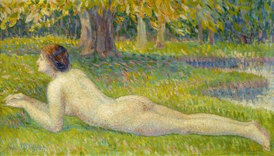 Liggende vrouw door Hippolyte Petitjean