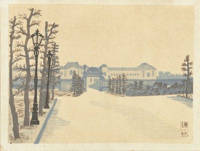 Akasaka paleis door Hiratsuka Un