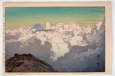 Vanaf de top van Komagatake, uit de serie De Zuidelijke Japanse Alpen door Hiroshi Yoshida