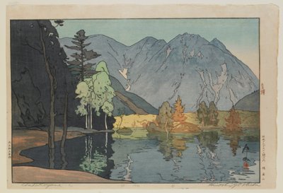 Hodakayama, uit de serie, Twaalf scènes in de Japanse Alpen, Taisho-periode door Hiroshi Yoshida