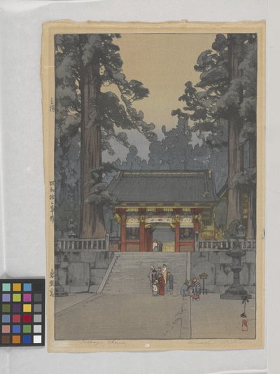Toshoyu Heiligdom door Hiroshi Yoshida