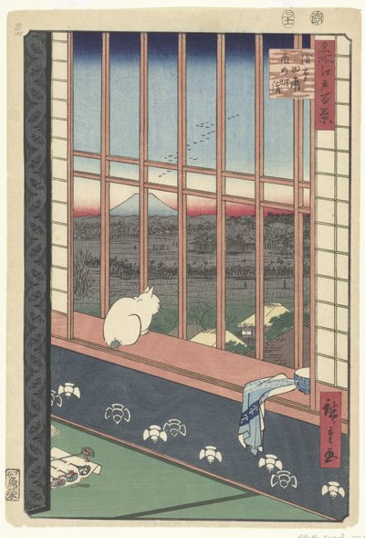 Asakusa rijstvelden en Torinomachi festival door Hiroshige (I) , Utagawa