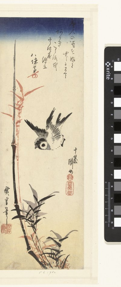 Bamboe en mus door Hiroshige (I) , Utagawa