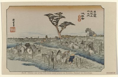 Chiryu (De Tôkaidô van Hiroshige) door Hiroshige (I) , Utagawa