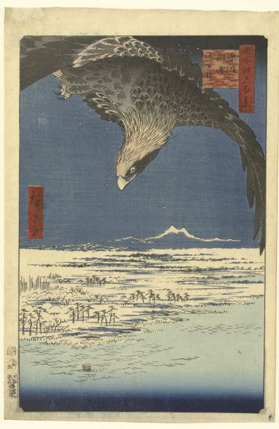 De Jumantsubo vlakte te Susaki bij Fukagawa door Hiroshige (I) , Utagawa