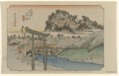 Fujisawa door Hiroshige (I) , Utagawa