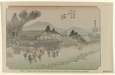 Ishibe door Hiroshige (I) , Utagawa