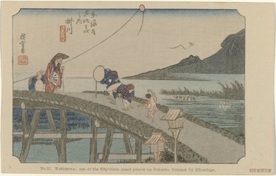 Kakegawa door Hiroshige (I) , Utagawa