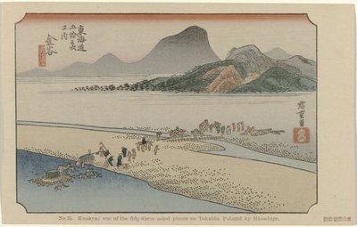 Kanaya door Hiroshige (I) , Utagawa