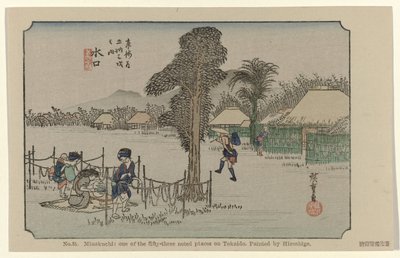 Minakuchi door Hiroshige (I) , Utagawa