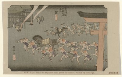 Miya door Hiroshige (I) , Utagawa
