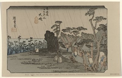 Oiso door Hiroshige (I) , Utagawa