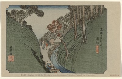 Okabe door Hiroshige (I) , Utagawa