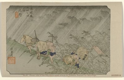 Shono door Hiroshige (I) , Utagawa