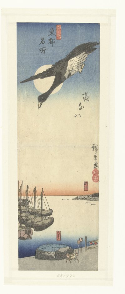 Takanawa door Hiroshige (I) , Utagawa