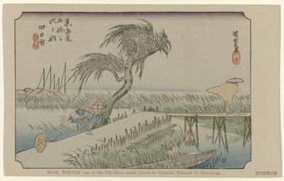 Yokaichi door Hiroshige (I) , Utagawa