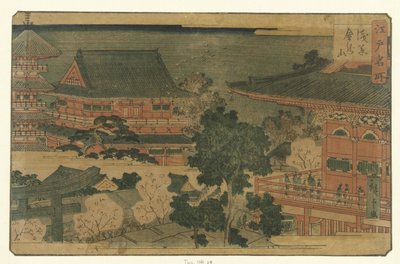 De Kinryuzan tempel te Asakusa door Hiroshige (II) , Utagawa