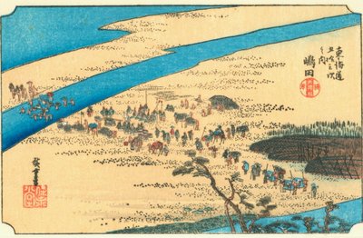 Shimada door Hiroshige