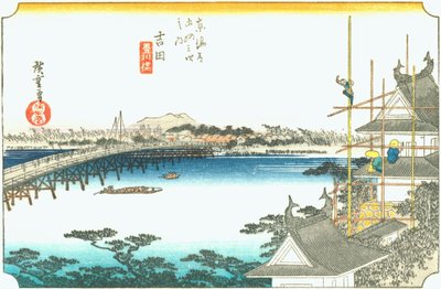 Yoshida door Hiroshige