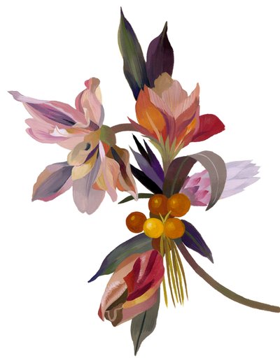 Een denkbeeldige bloem gebaseerd op een tulp door Hiroyuki Izutsu