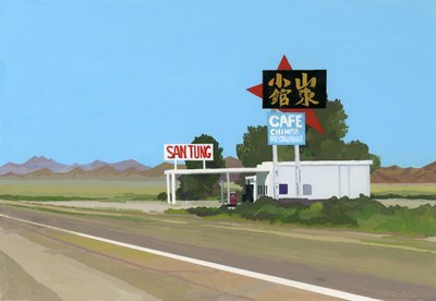 Chinees Restaurant langs de Snelweg door Hiroyuki Izutsu