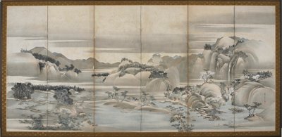 Landschappen van de vier seizoenen: Lente en Zomer door Hishikawa Sori