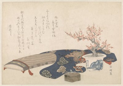 Stilleven met koto door Hishikawa Sori