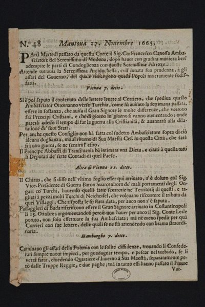Gazzetta di Mantova - oudste Italiaanse krant door Historic Object